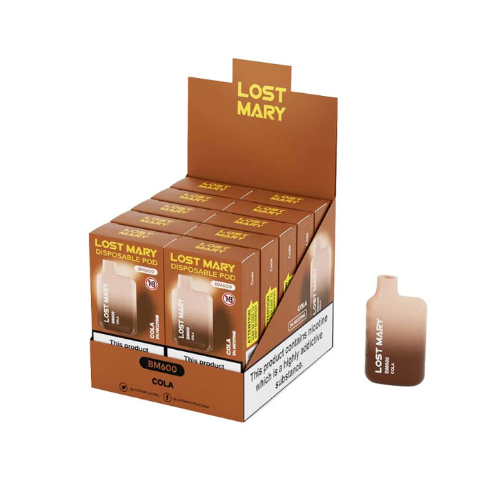 LOST MARY BM600 20mg Cola vaper desechable de 600 caladas venta al mayorista caja 10 unidades.webp