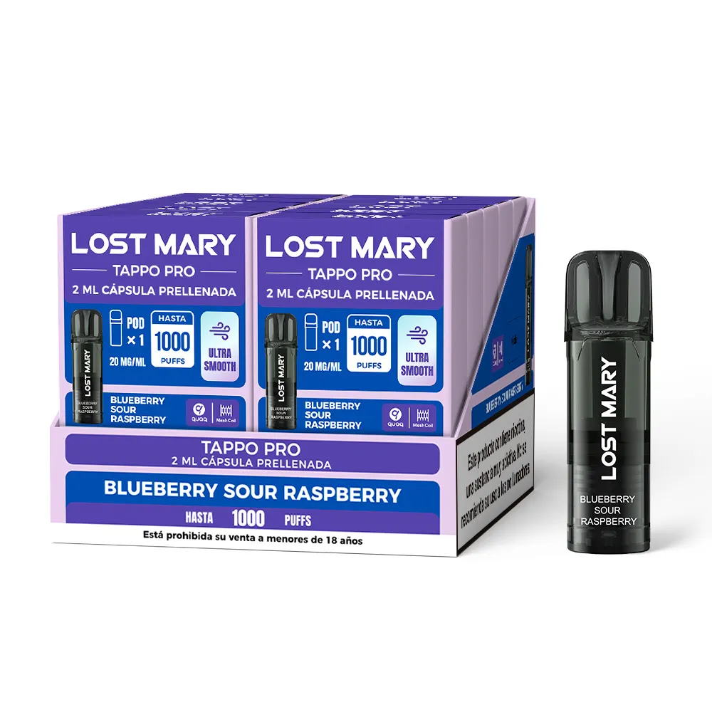 Lost Mary Tappo PRO x1 CÁPSULA Blueberry Sour Raspberry 20mg 1000 caladas.webp