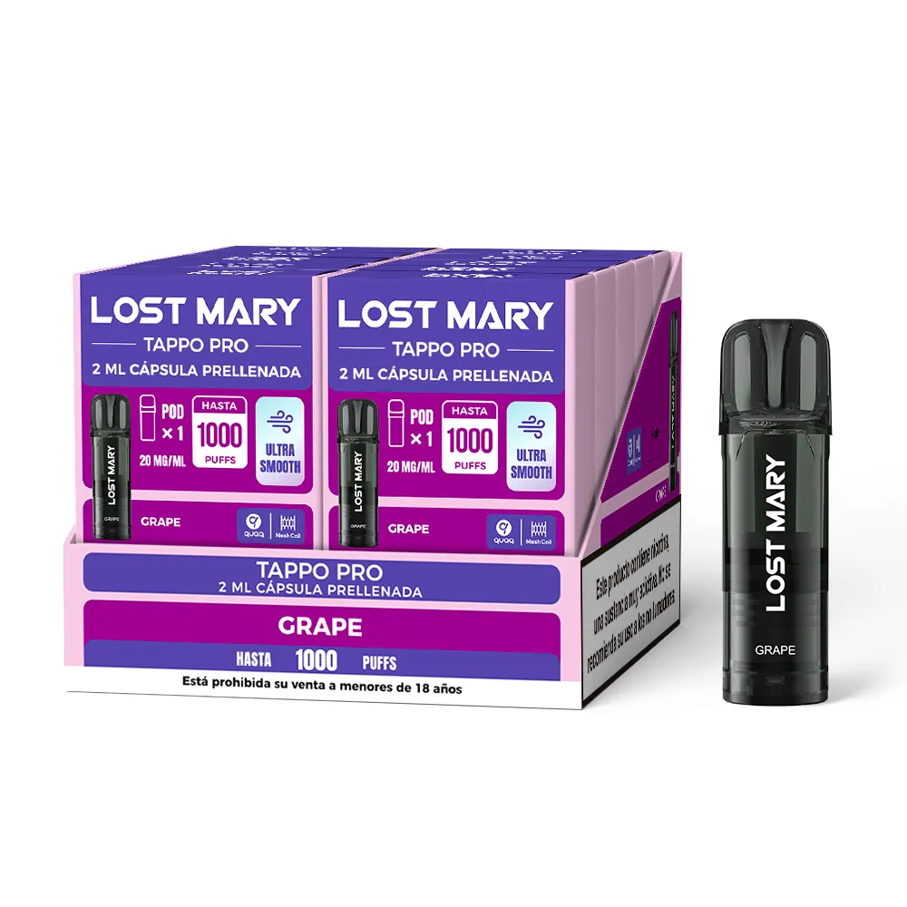 Lost Mary Tappo PRO x1 CÁPSULA Grape 20 mg Glayce.webp