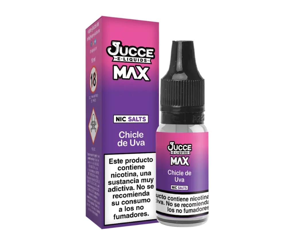 [40907ES] Jucce Max Chicle de Uva 10ml E-líquido (12mg)