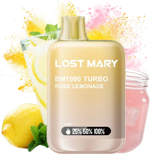 [LMY14294] LOST MARY BM1000 20mg Rose Lemonade 