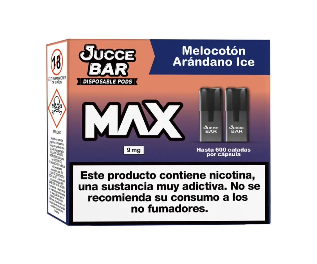 [40828ES] Jucce Bar MAX 9mg Melocotón Arándano Ice