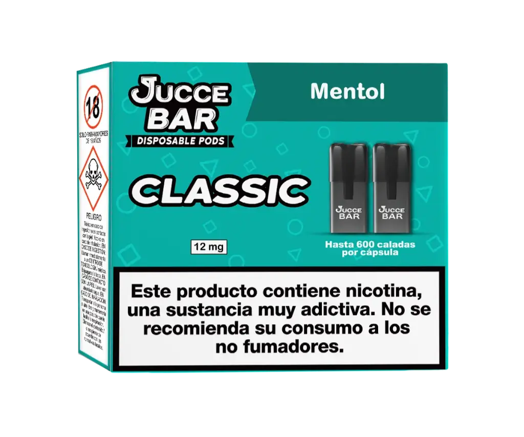 [40804ES] Jucce Bar Classic Mentol 12mg