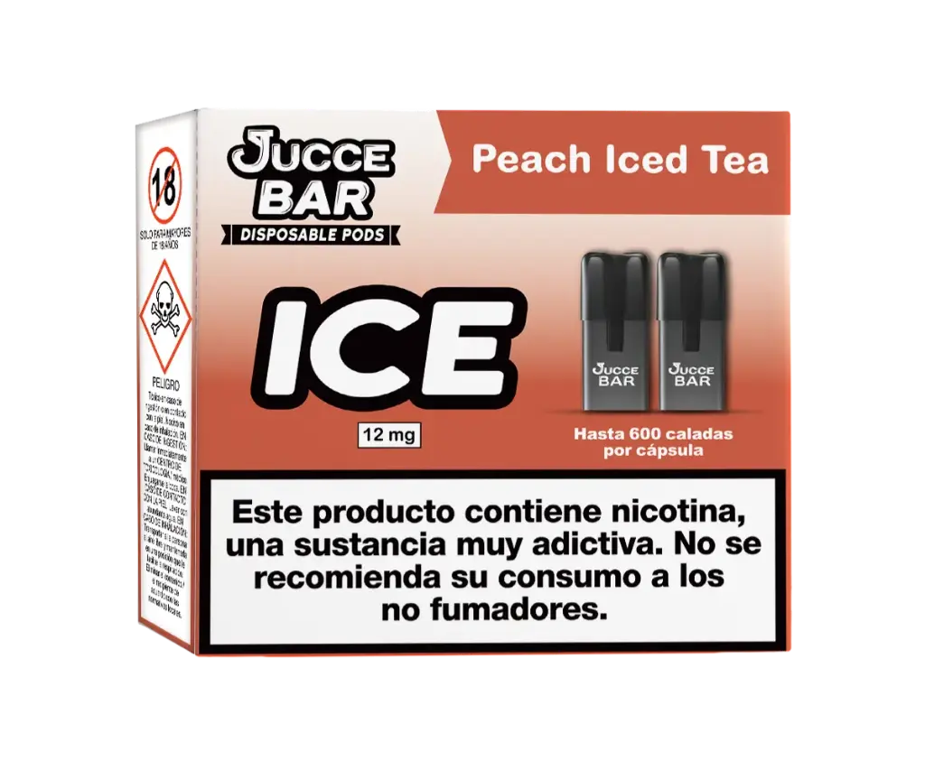 Jucce Bar Peach Iced Tea 12mg