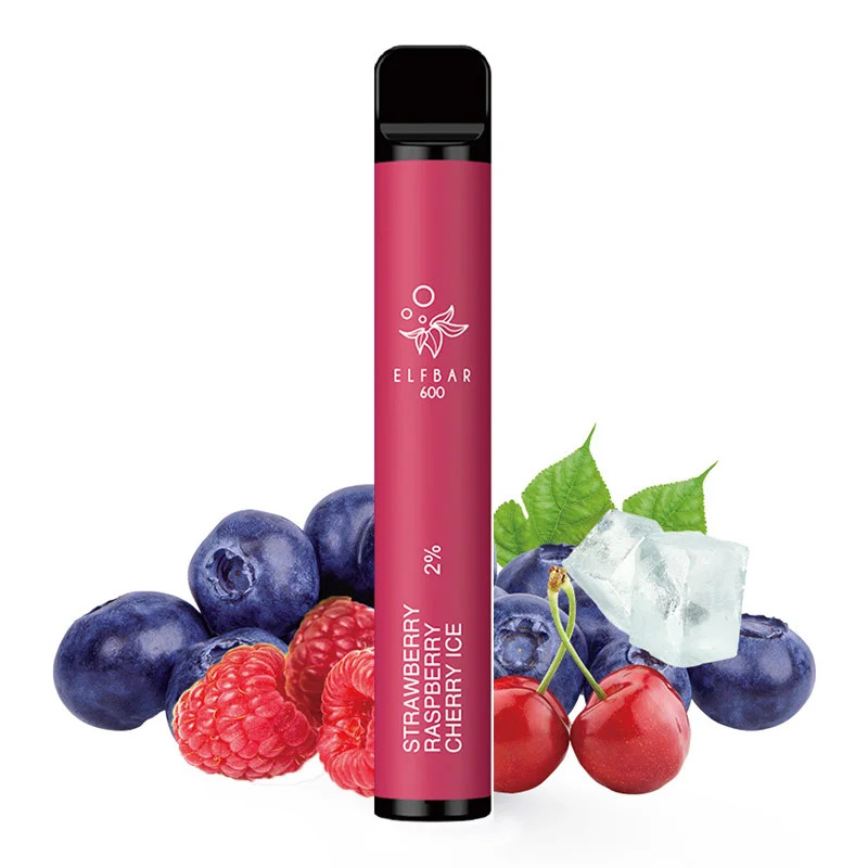 Elfbar 600 Strawberry Raspberry Cherry Ice 20mg