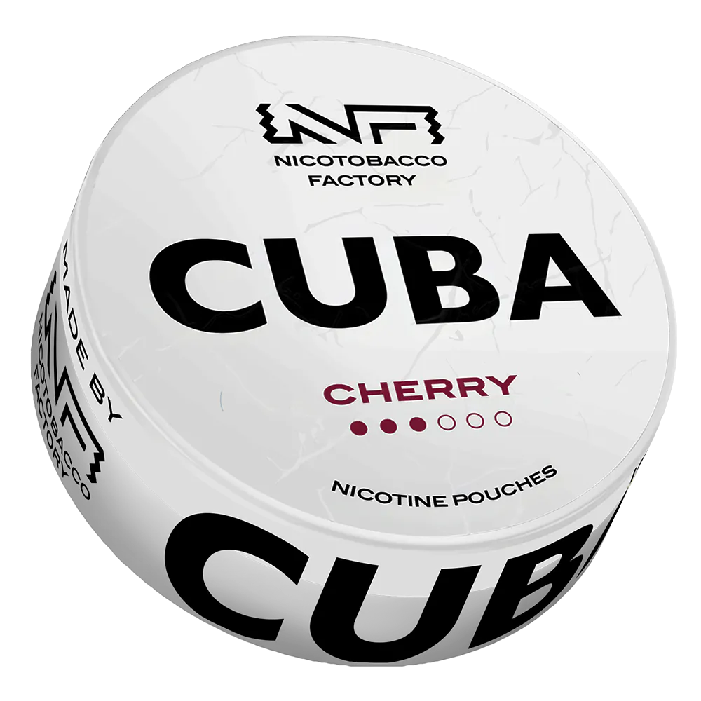 [4301.43221] Cuba White Cherry Nicotine Pouches 16 mg/g