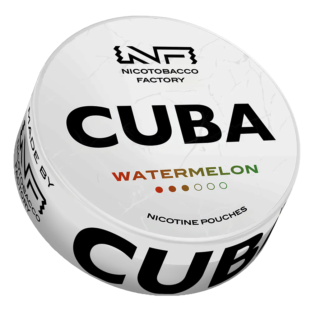 [4301.43223] Cuba White Watermelon Nicotine Pouches 16 mg/g