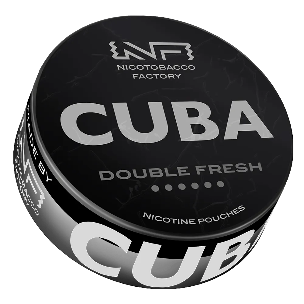 [4301.43225] Cuba Black Double Fresh Nicotine Pouches 66 mg/g
