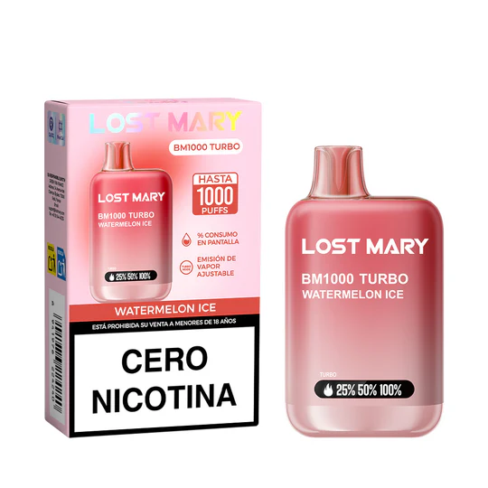 [LMY22424] LOST MARY BM1000 0% Watermelon Ice Sin Nicotina