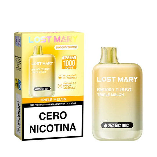 [LMY22433] LOST MARY BM1000 0% Triple Melon Sin Nicotina
